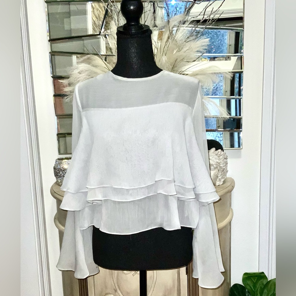 NWOT Topshop Long Sleeve Blouse
Size 6